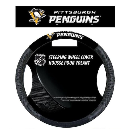 Fremont Die Consumer Products Inc Pittsburgh Penguins Steering Wheel Cover Mesh Style 2324588550